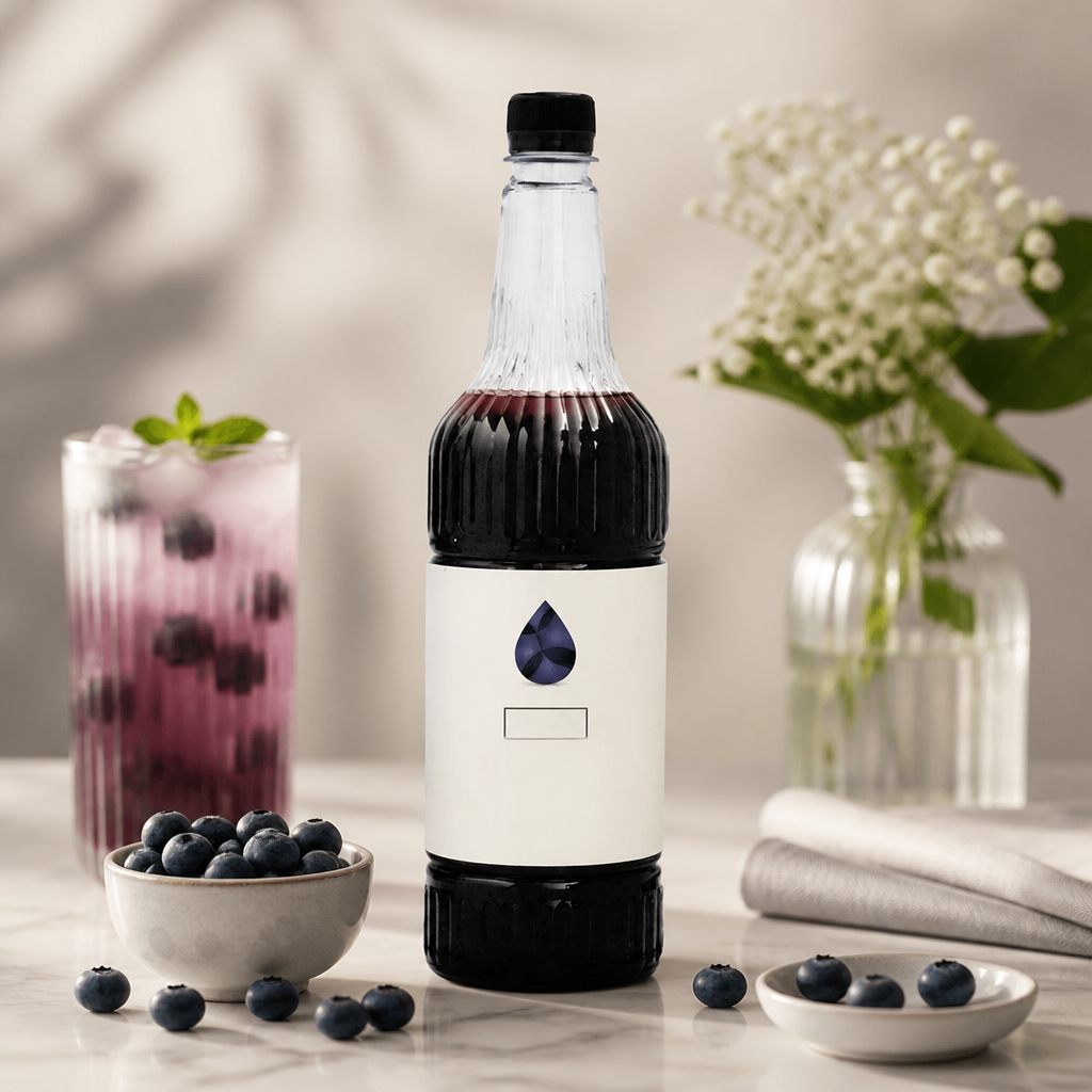 Commercial Blueberry Syrup 1L for cocktails and desserts