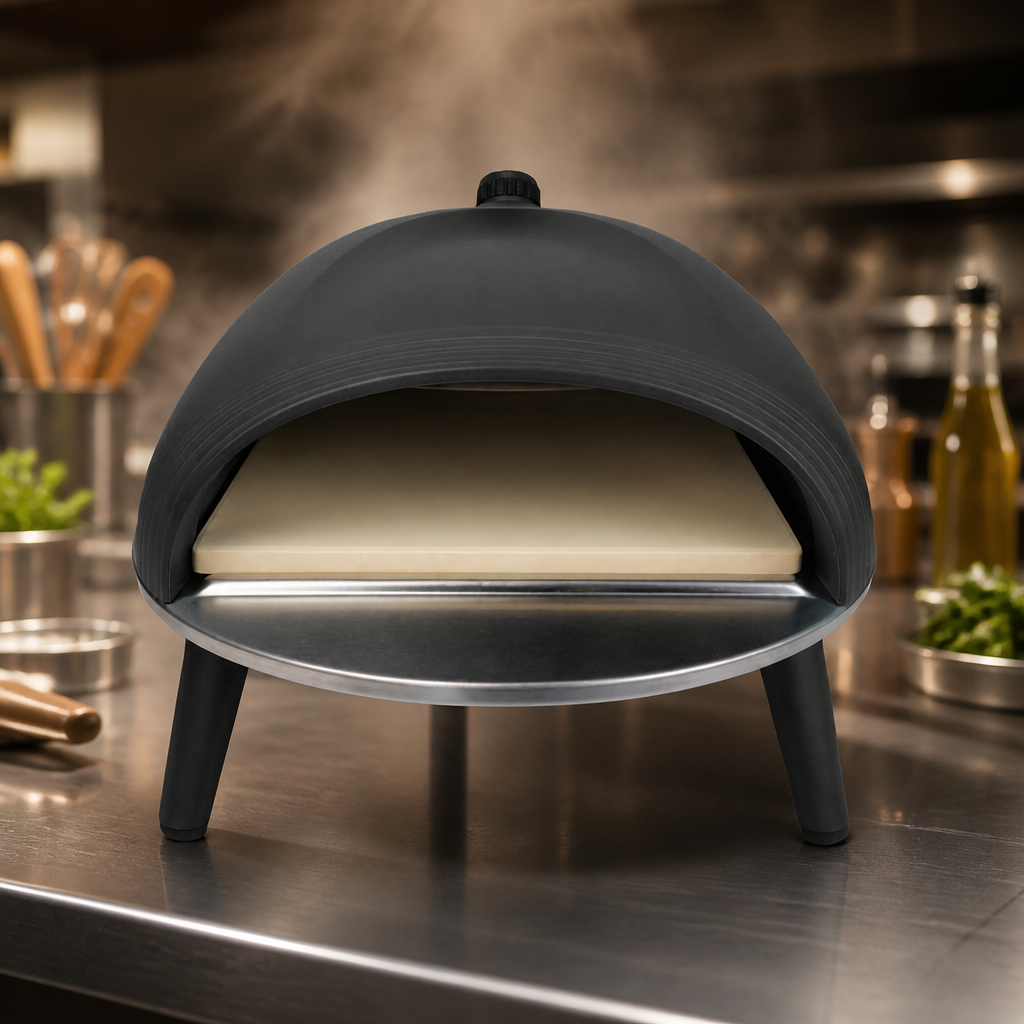 Single Deck Gas Pizza Oven Bundle for outdoor cooking