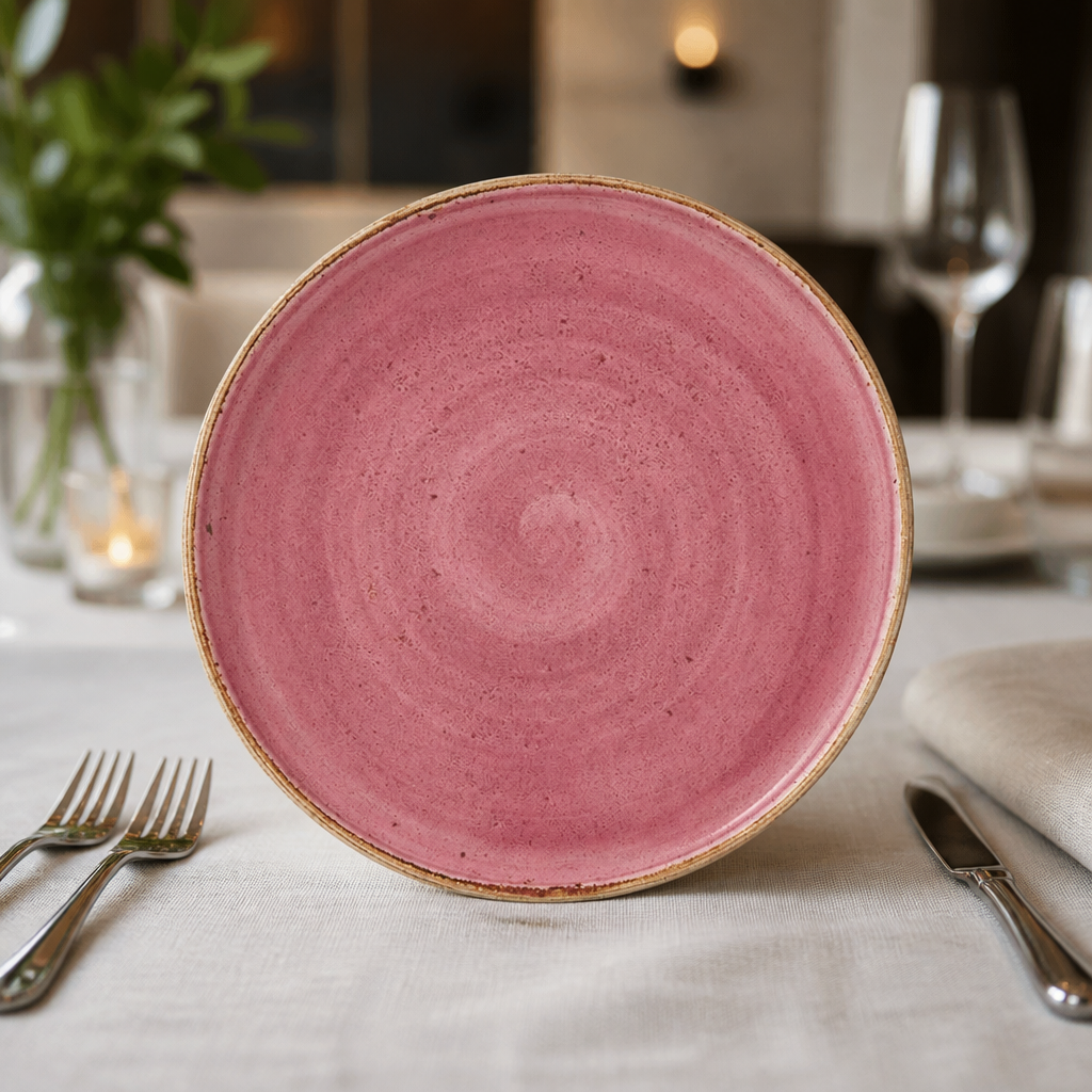 Commercial Stack Plates Raspberry 202.5mm - 12 Pack