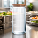 Commercial Biscotti Jars 1.5Ltr with Airtight Wooden Lids