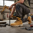 Premium Non-Metallic Safety Boots with Shock Absorbing Outsole and Anti-Fatigue Footbed in Sizes 6-12