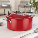 Commercial Chafing Dish Set 305mm Red Stainless Steel