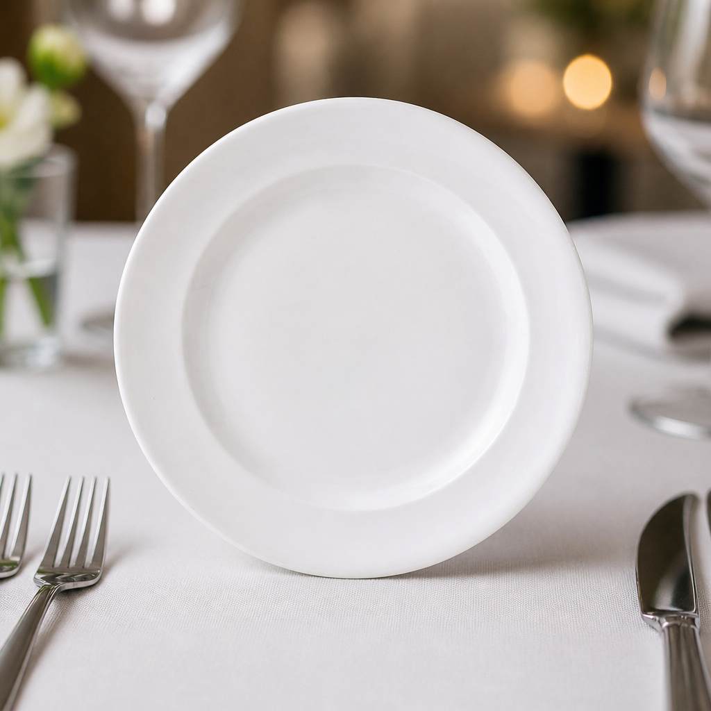 Monaco Commercial Porcelain Plates 165mm - 36 Pack