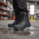 Premium Hybrid Metal-Free Hi-Leg Waterproof Safety Boot for Industrial Use, Size 4-14