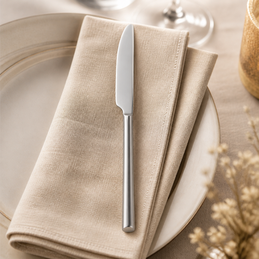 Commercial Dessert Knife Set 12 Pack Stainless Steel Velvet Finish
