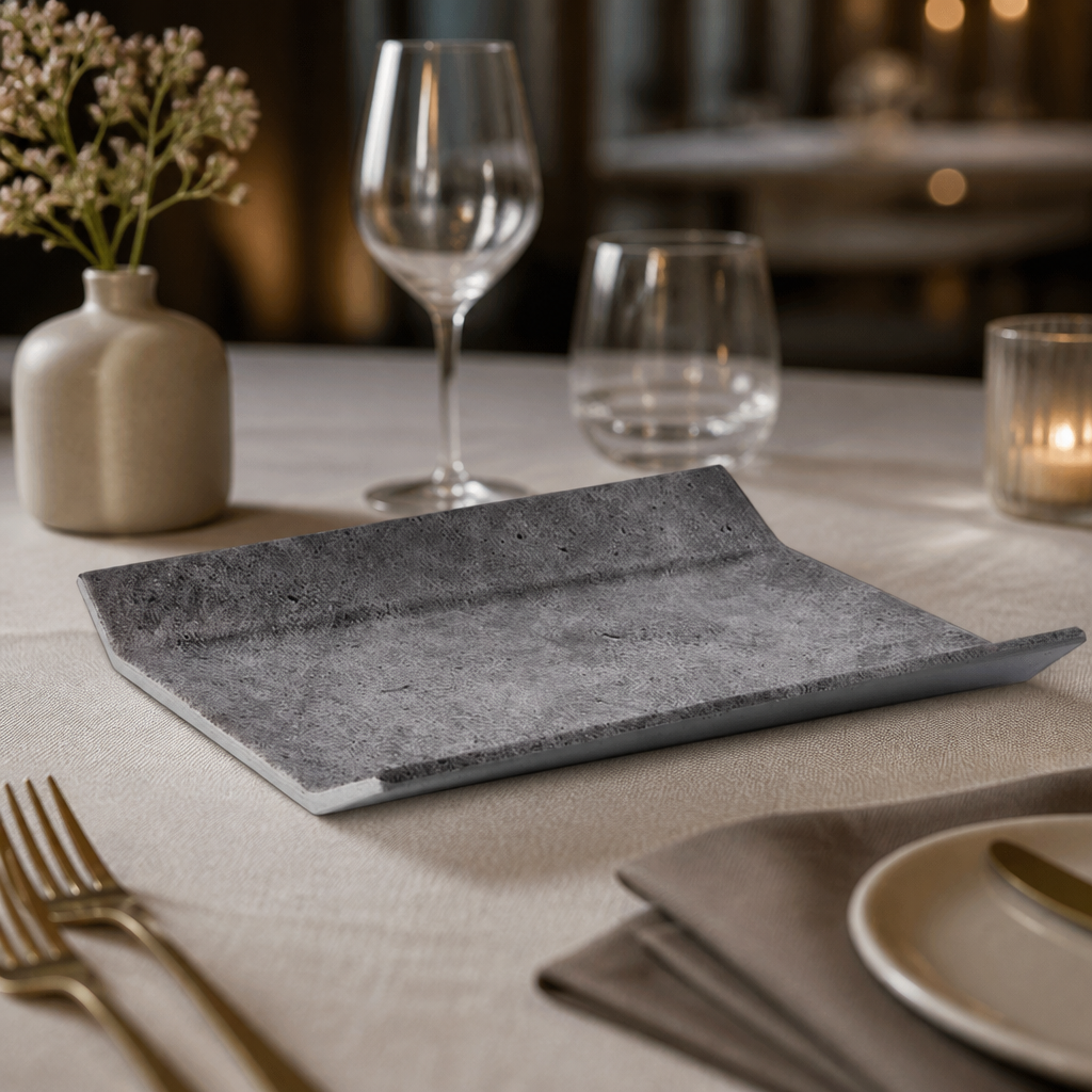 Commercial Melamine Tray GN 1/2 in Concrete Style