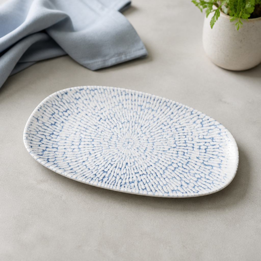 Commercial Oblong Plates 300x150mm Pack of 12 Opal Ceramic