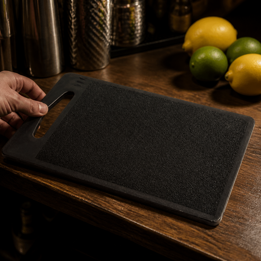 Commercial Plastic Chopping Board 255mm with grippy surface