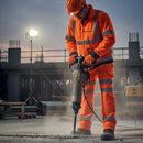 Premium High Visibility Cargo Joggers with Waterproof Kneepad Pockets and Drawcord for Enhanced Comfort and Utility