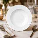 Commercial Fizz Rim Bowls 220mm White Bone China 12 Pack