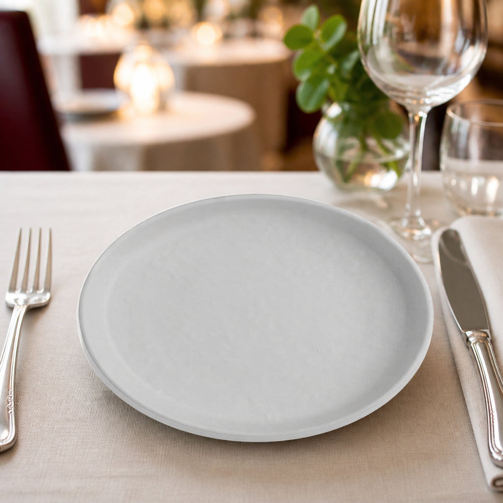 Commercial Melamine Round Plates 164mm 12 Pack