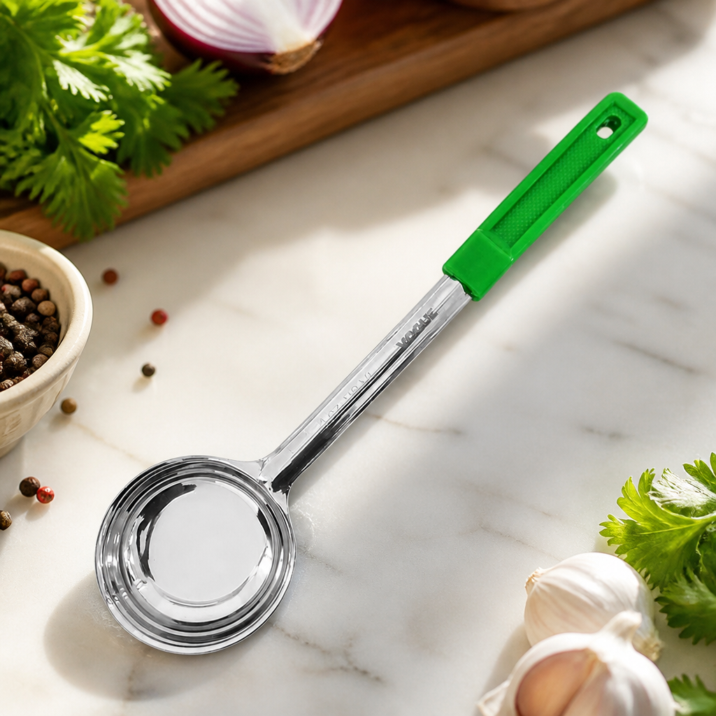 Green Solid Spoodle 118ml with ergonomic handle