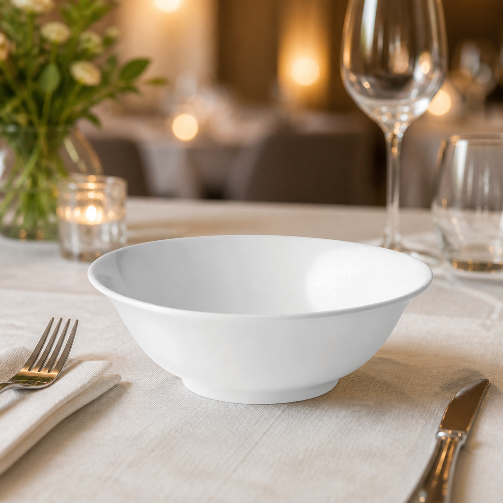 Pack of 12 Commercial Melamine Cereal Bowls 150mm 460ml