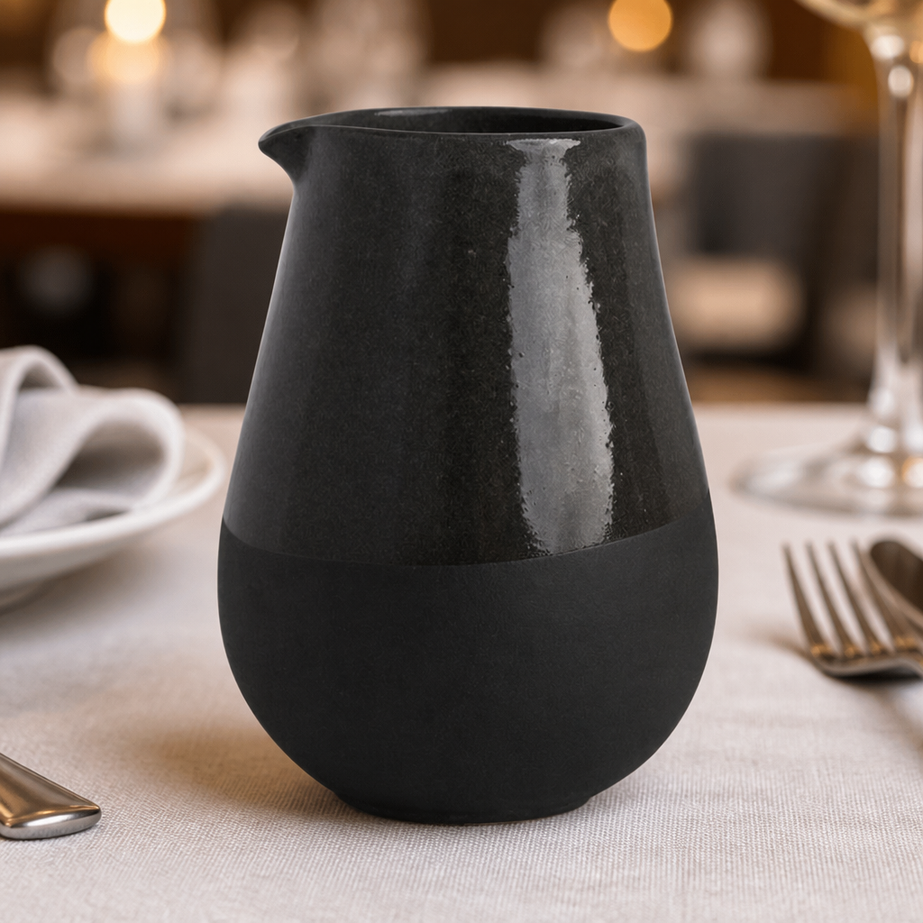 303ml Commercial Vitrified Stoneware Jug Grey - 12 Pack