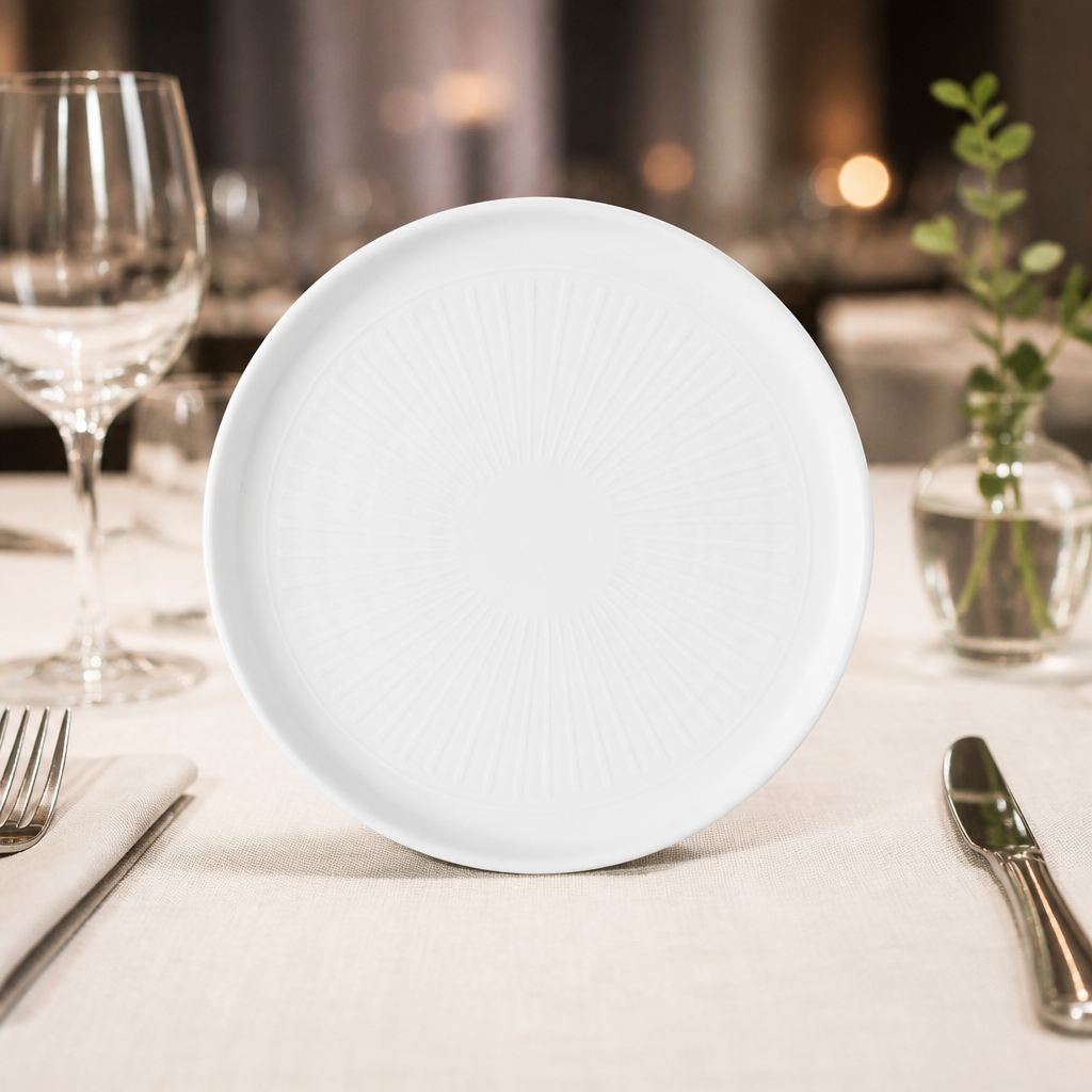Commercial Walled Plates 210mm Pack of 6 Dishwasher Safe