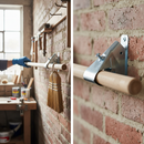 Premium Broom Support Clamp for Flat Back Brooms - Heavy Duty Design with Secure Fixing Mechanism