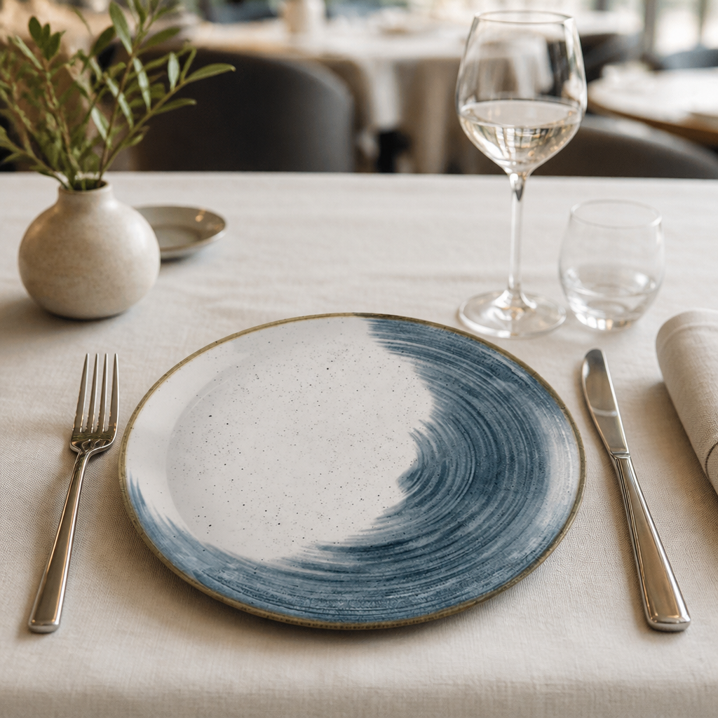 Commercial Accents Coupe Plates 286mm Blueberry 12 Pack