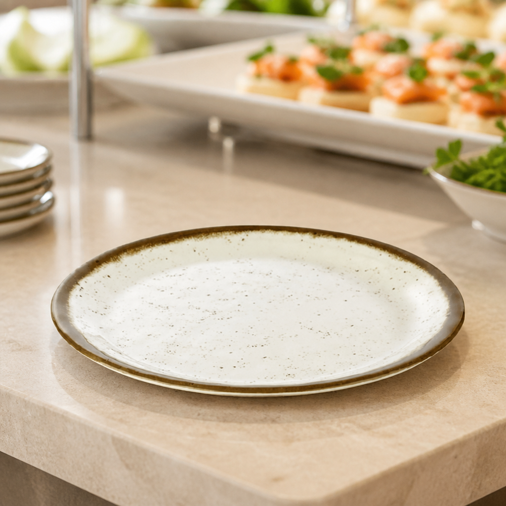 Commercial 250mm Flat Plate for Catering Use