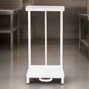 Commercial Free Standing Sack Holder with Lid 440mm Steel