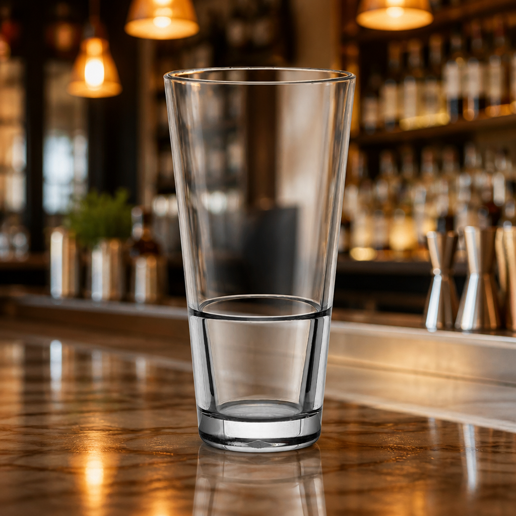 Commercial Stackable Pint Glasses 570ml Polycarbonate 12 Pack