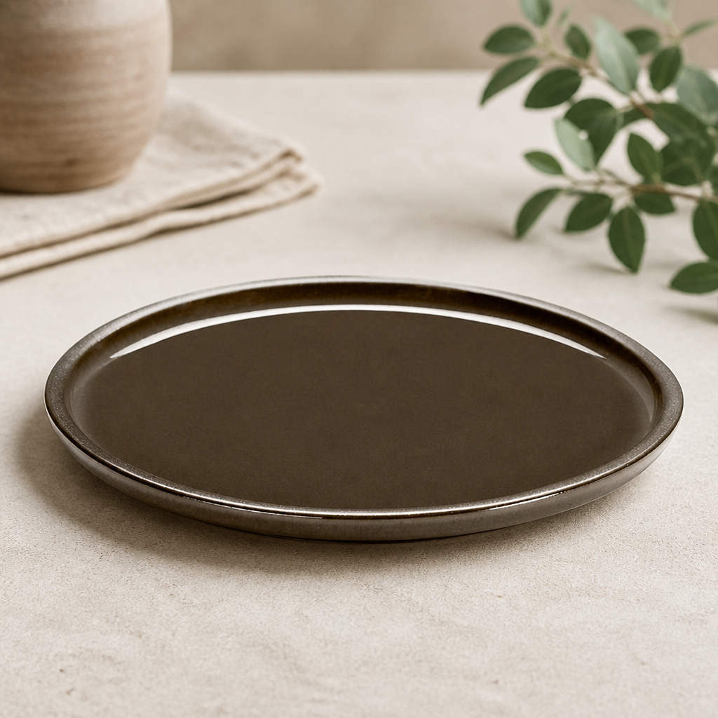 Commercial Stoneware Walled Plates 220mm - 6 Pack