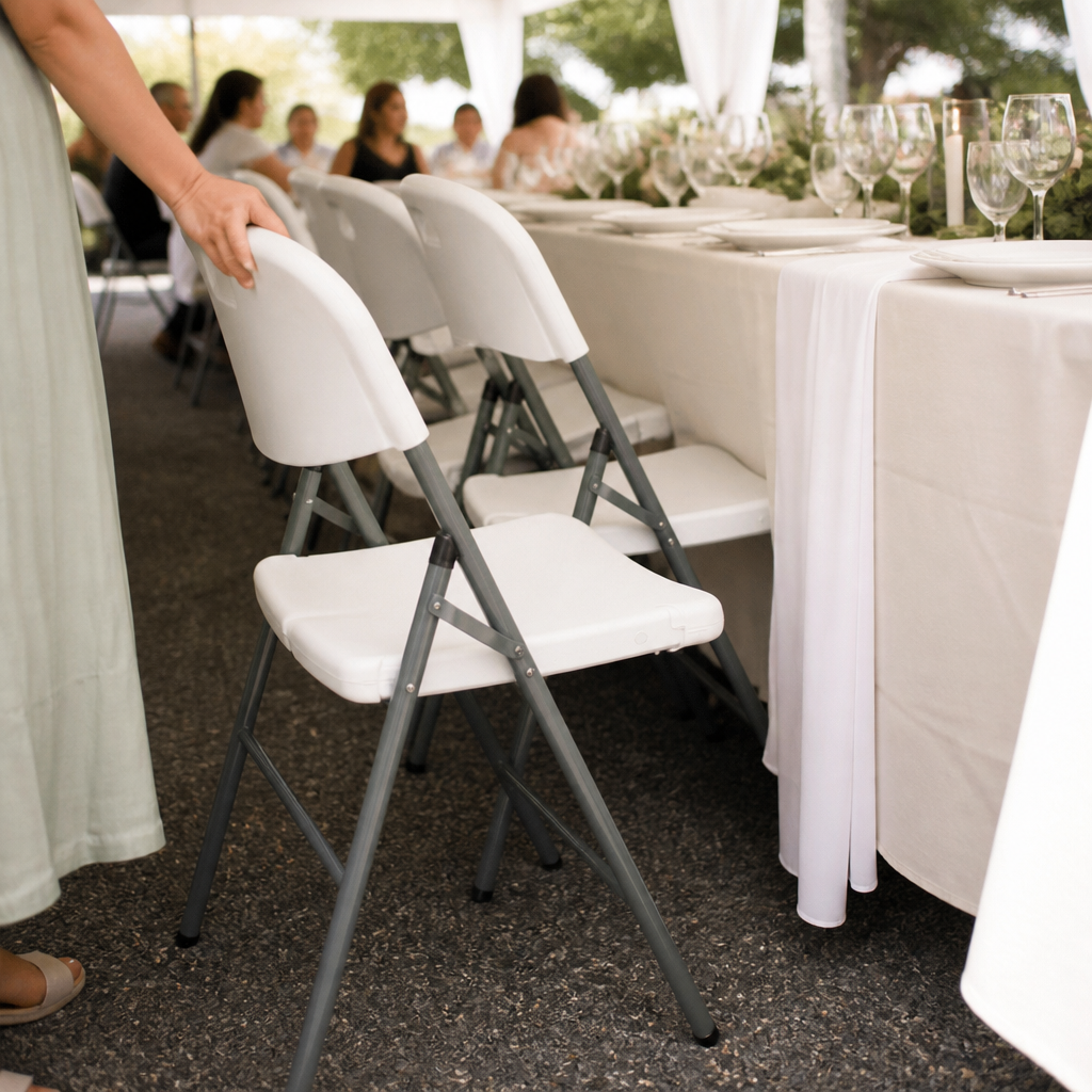 Commercial Foldaway Utility Chairs 2 Pack