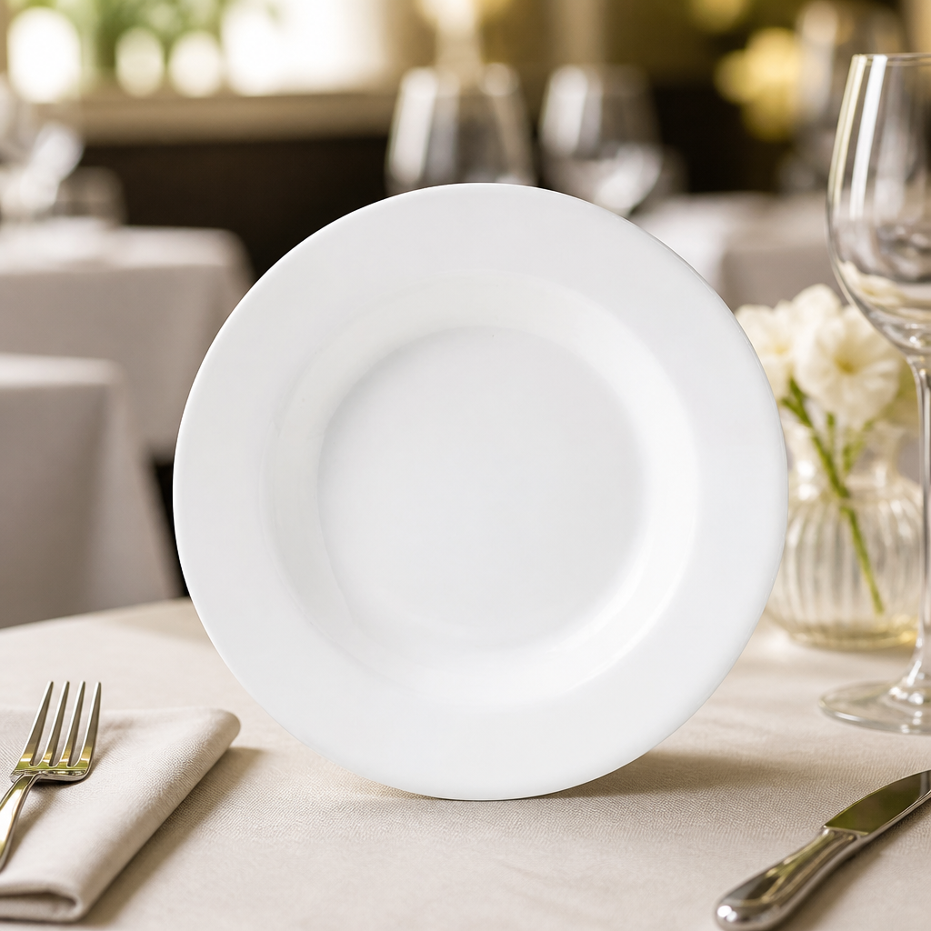 Commercial Porcelain Soup Plates 240mm 24 Pack