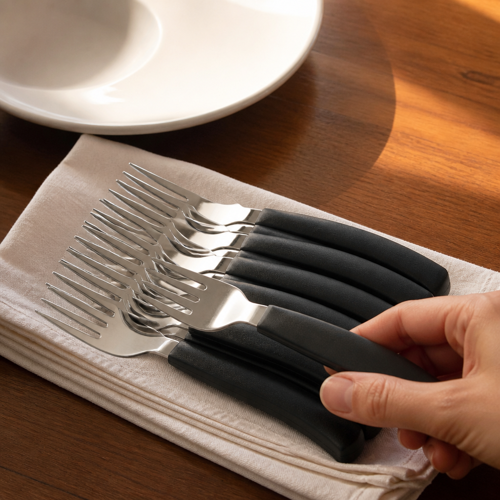 Left Handed Adapted Forks 12 Pack for limited mobility use