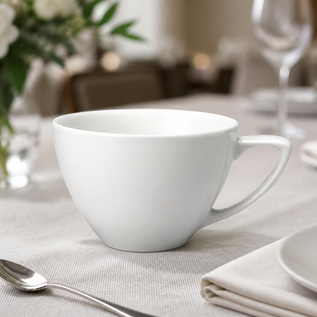 Commercial Cafe Au Lait Cups 400ml Super Vitrified Porcelain