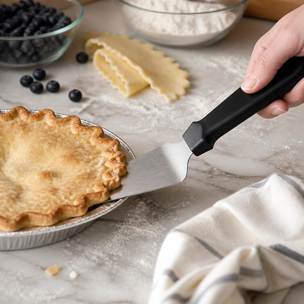 Commercial Pie Lifter with Plastic Handle for easy serving