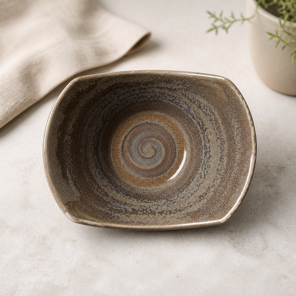 Commercial Granite Bowls 165mm 267ml Scoop 12 Pack