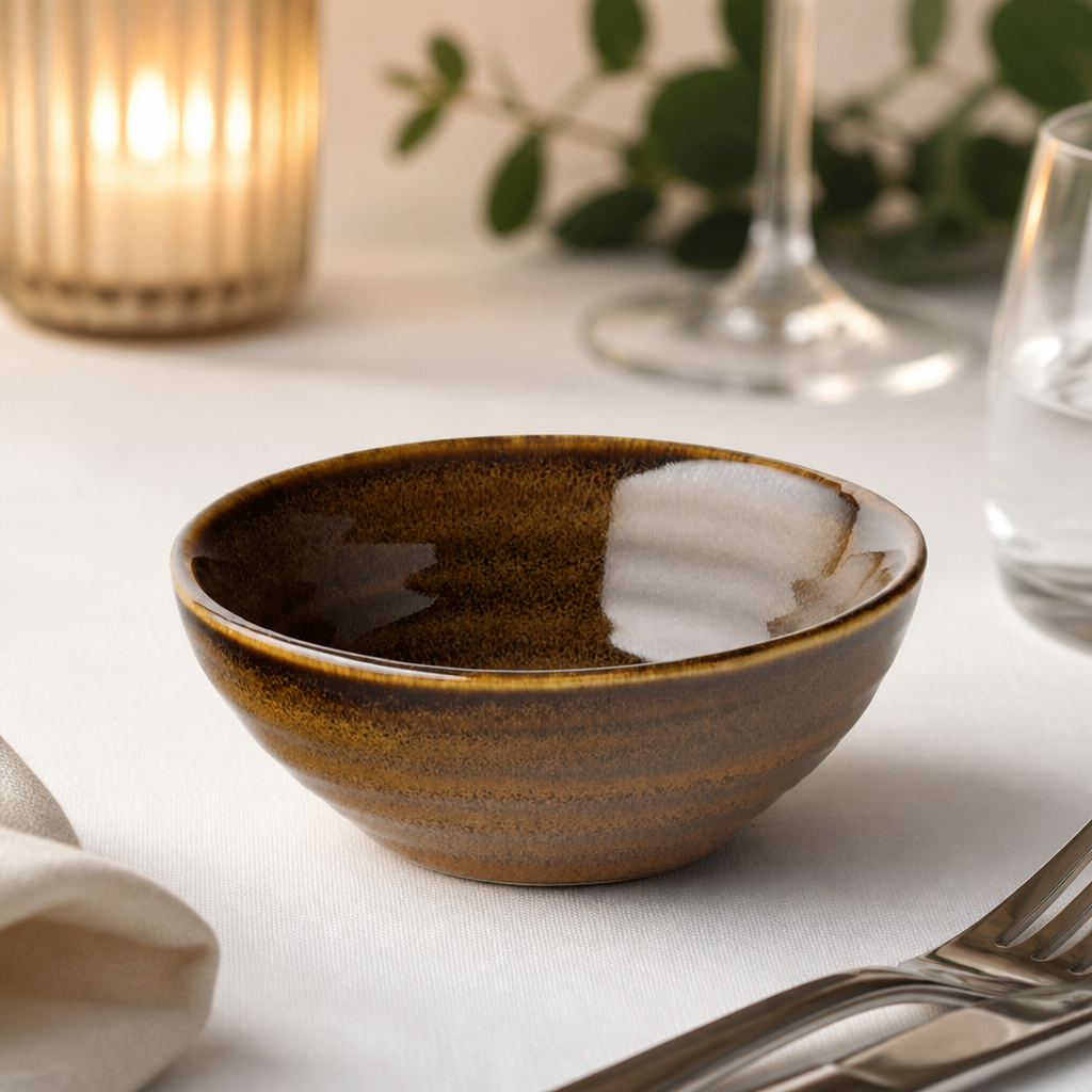 Commercial Dipping Bowls 60ml Stoneware 6 Pack
