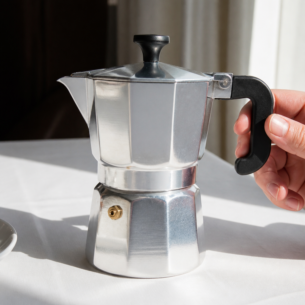 Three Cup Commercial Espresso Maker Cafetière Gift Set
