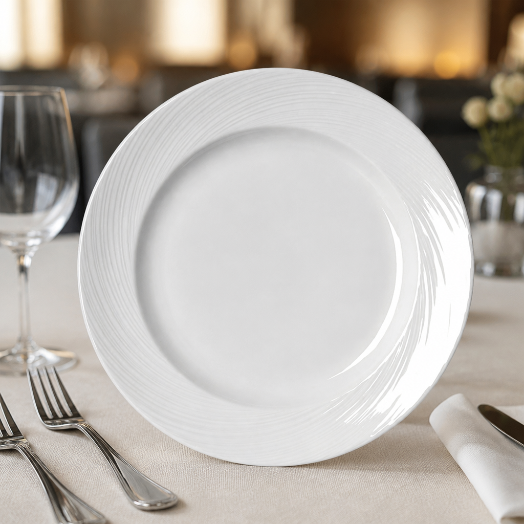 Commercial Porcelain Plates 300mm Ø - 12 Pack
