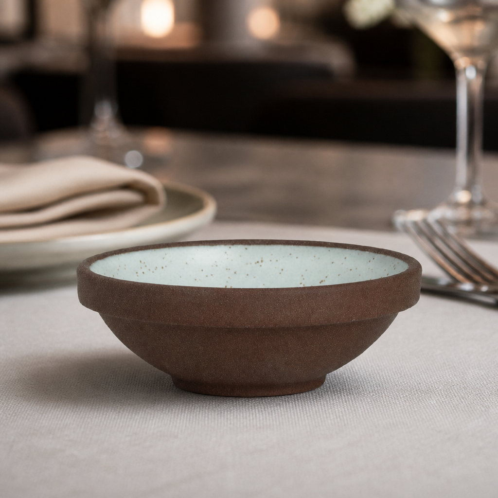 12 pack of 75x30mm commercial spice bowls in vitrified stoneware