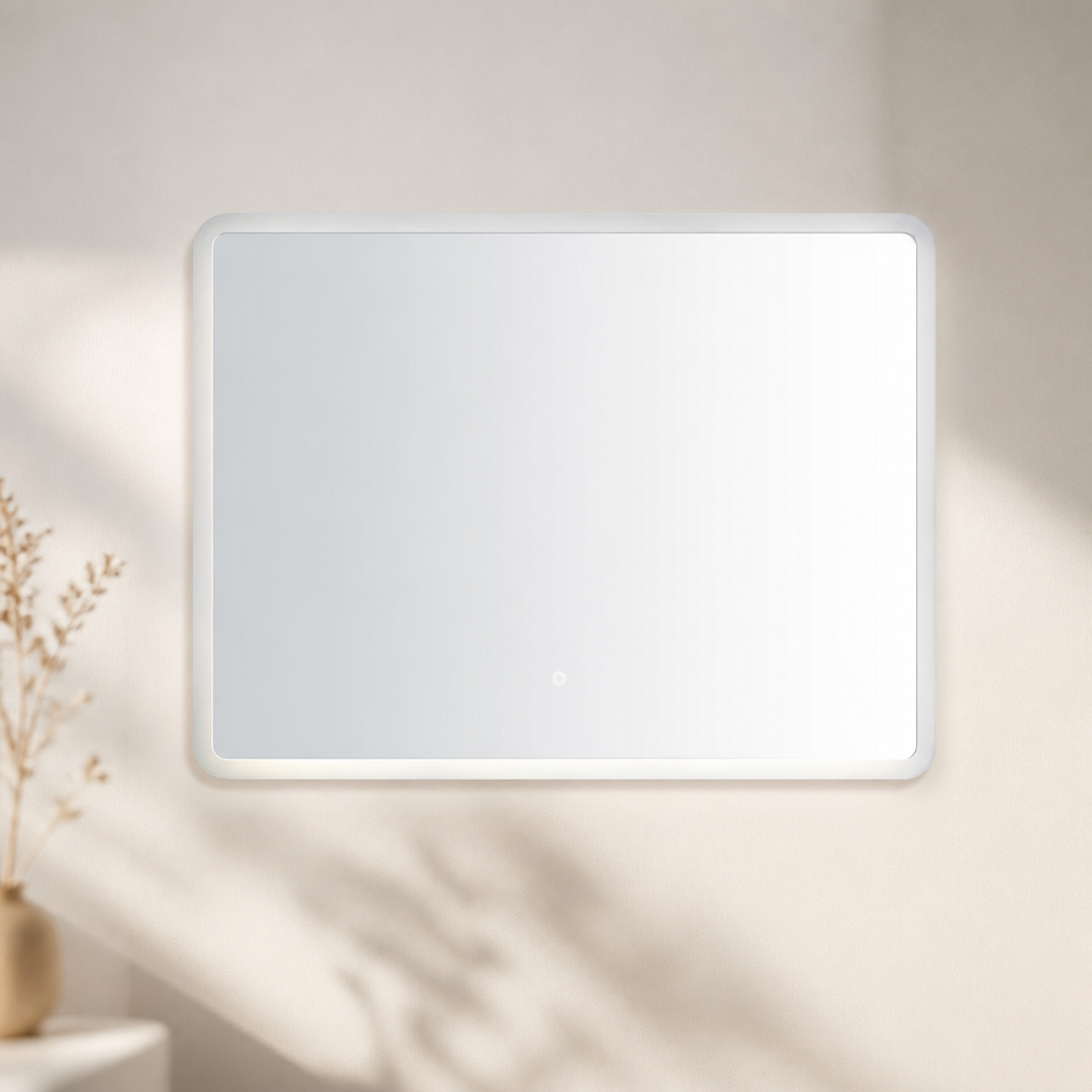 Commercial Bathroom Wall Light Rated Clear Glass 600x800mm