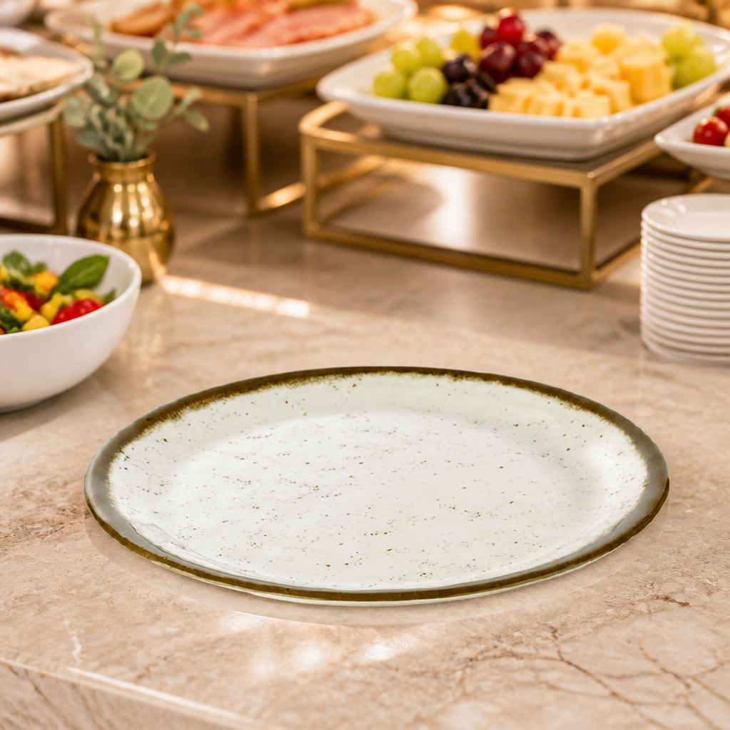 Commercial 250mm flat plate for catering use