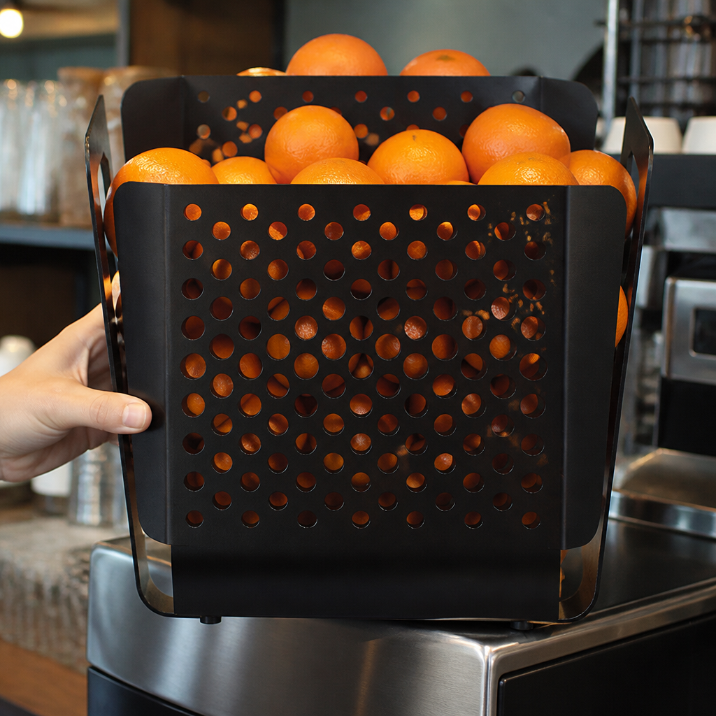 Commercial juicer basket for 10kg oranges