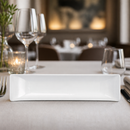 Commercial Buffet Boat Dish 518mm Porcelain 4 Pack