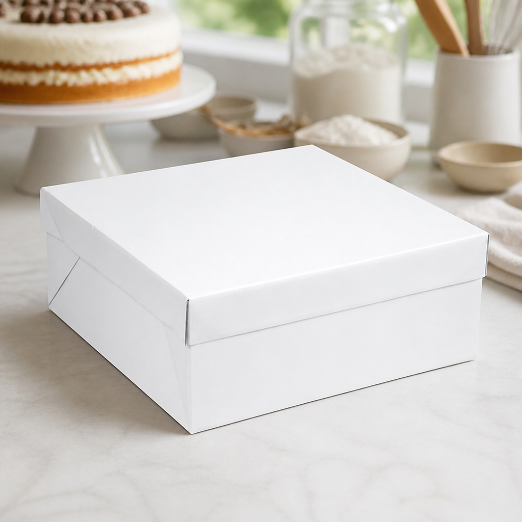 14 Inch Commercial Cake Box - Disposable Cardboard Bakery Supply