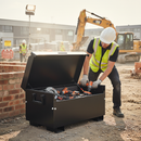 Premium Heavy Duty Tuffbank Site Storage Box with Secure Locking System and Forklift Skids