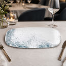 Commercial Oblong Plates 13 7/8 x 7 3/8 Inch Blue (6 Pack)