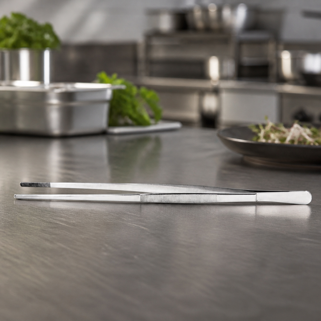 300mm Stainless Steel Tweezer Tongs for Commercial Kitchens