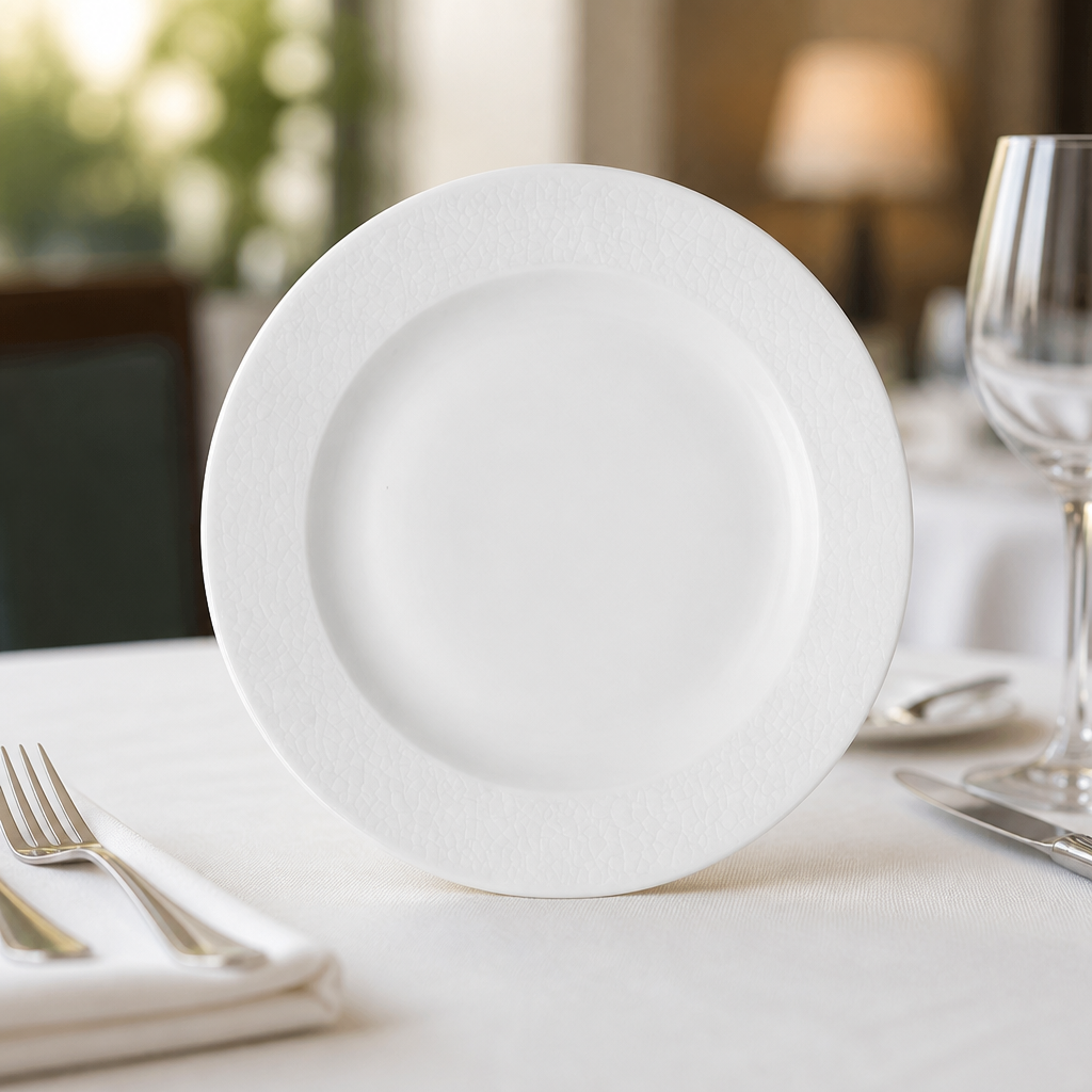 12 pack of stackable 210mm commercial ceramic plates