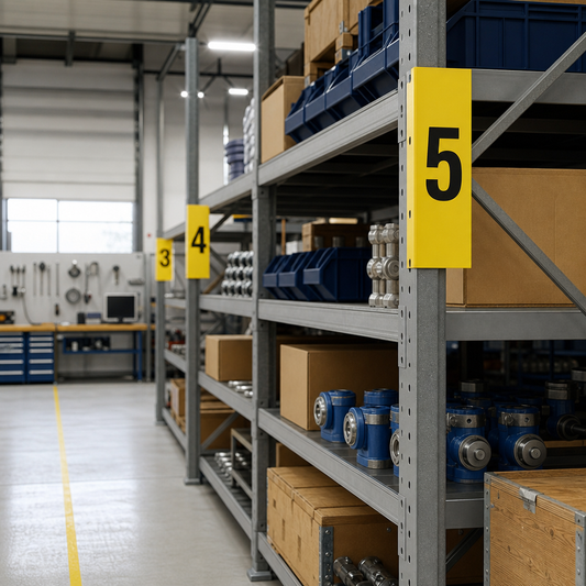 230mm Self Adhesive Number Labels for Aisle Marking