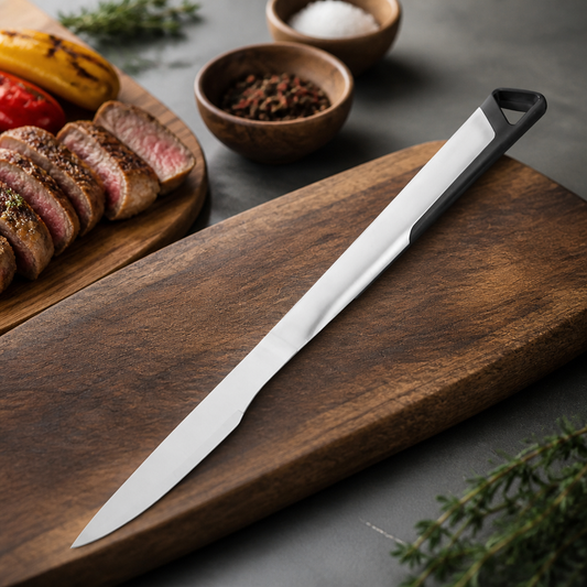 Commercial BBQ Knife 39cm Stainless Steel Meat Preparation Utensil