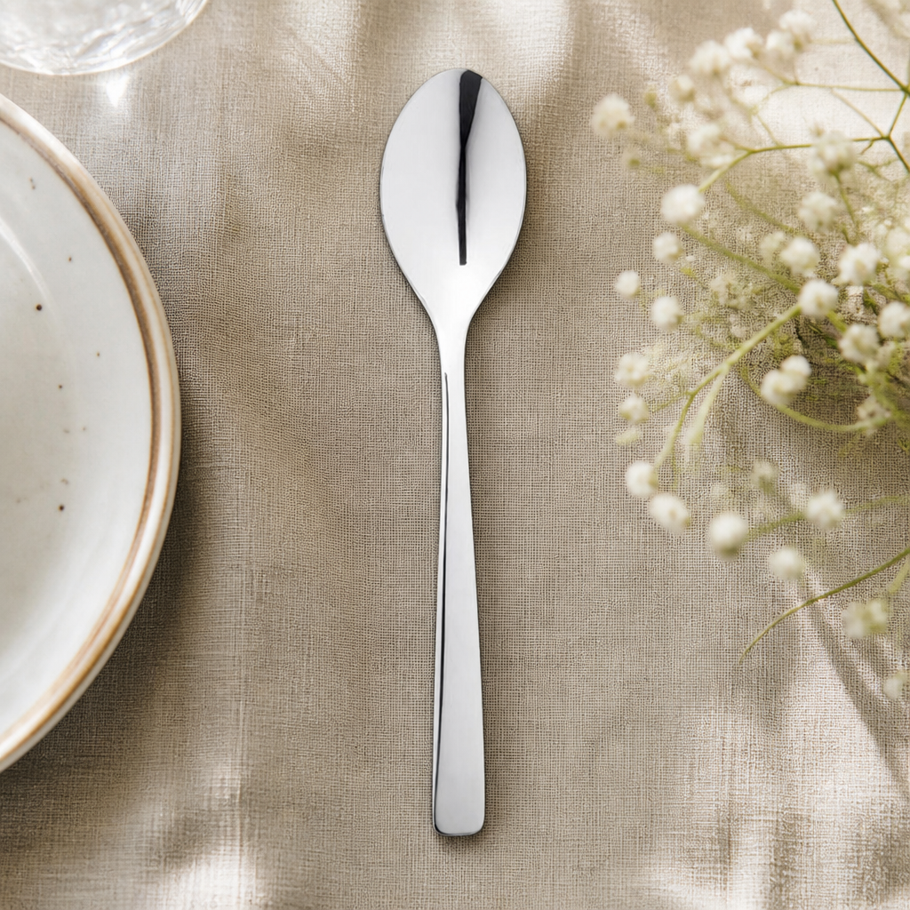 Commercial Dessert Spoons Set of 12 Stainless Steel Cutlery