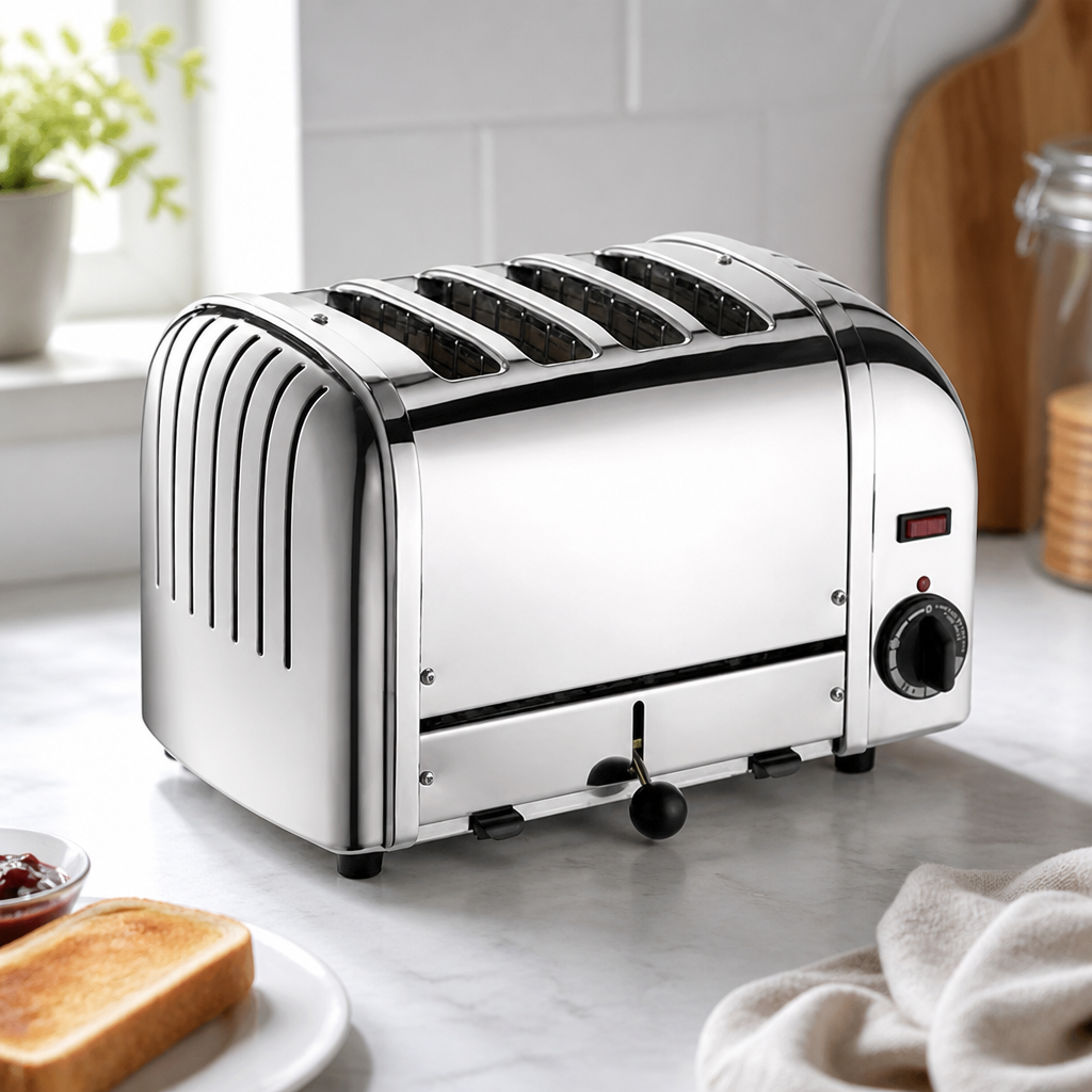 Commercial 4 Slice Stainless Steel Toaster 2.2kW