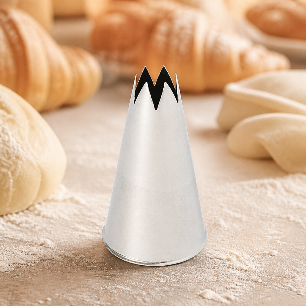 9mm stainless steel star piping nozzle for baking