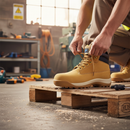 Premium Lightweight Protective Nubuck Leather Boot with Anti-Fatigue Comfort Footbed and Shock Absorbing Outsole